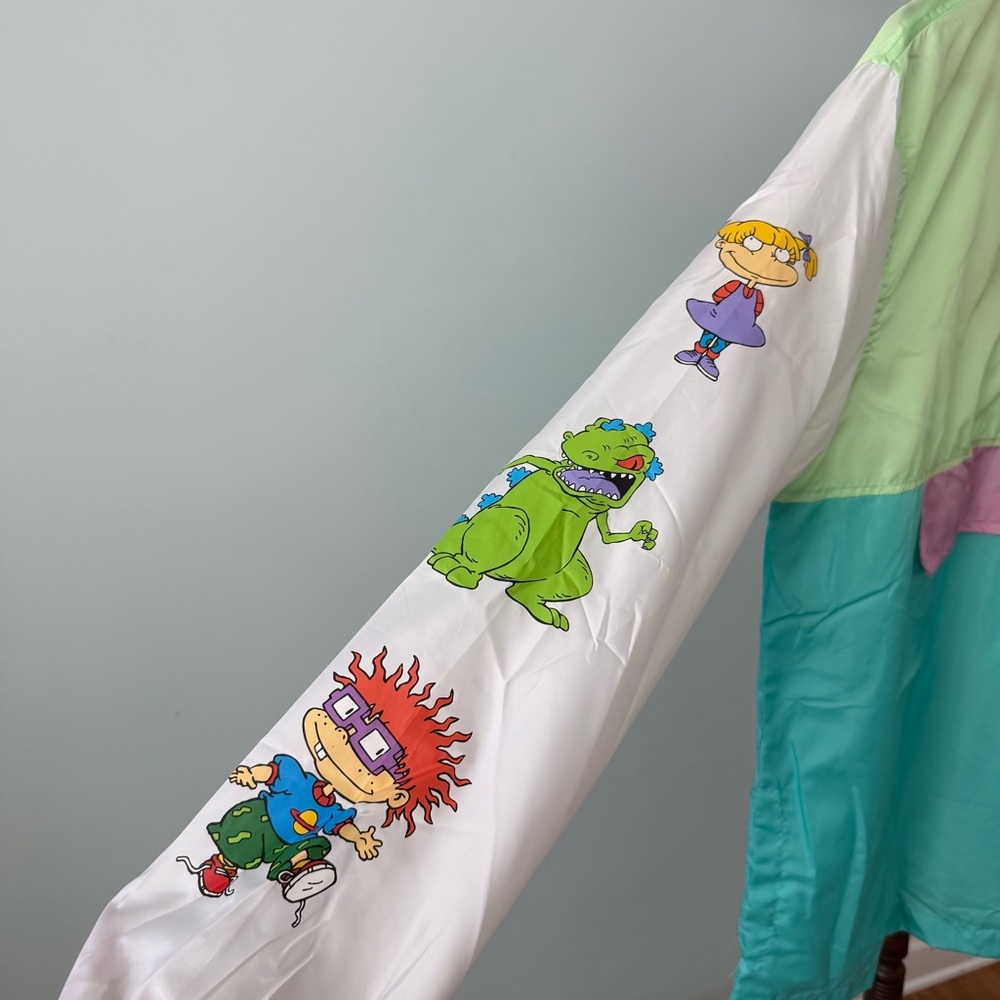 🍼 Vintage Nickelodeon Rugrats Windbreaker Jacket Sz L Unisex - Picture 4 of 9